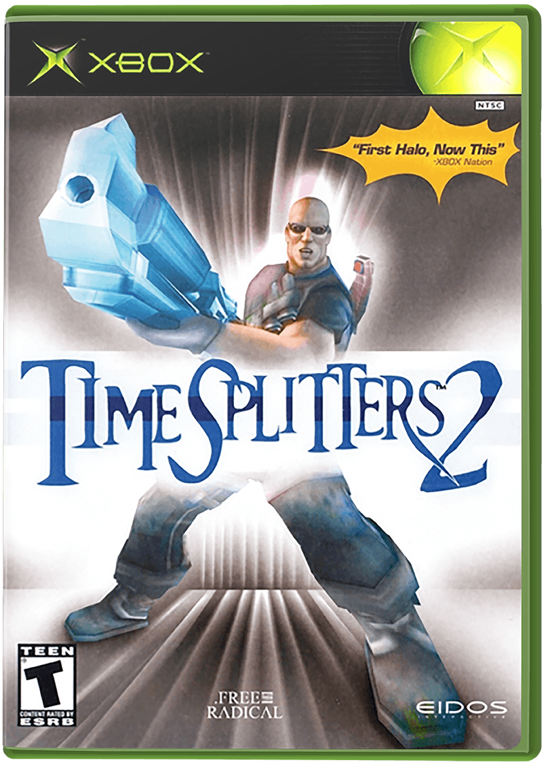 Time Splitters 2 box art for Xbox